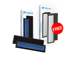 AirPure Air Purifier Replacement Set and Free Activated Carbon and Prefilter
