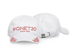 QNET 20th Cap - Cotton White