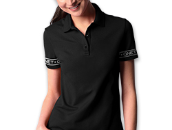 her QNET EST 98 Polo - Charcoal Black