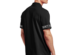 his QNET EST 98 Polo - Charcoal Black