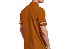 his QNET EST 98 Polo - Tangerine Orange