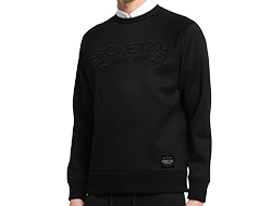 his QNET EST 98 Sweater - Charcoal Black