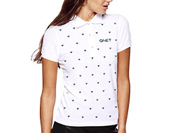 her QNET BEE Polo - Cotton White