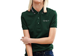 her QNET Classic ME Polo - Treetop Green