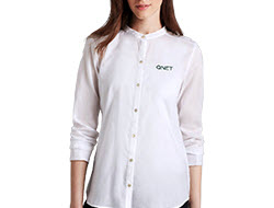 her QNET ME Oxford Shirt - Cotton White