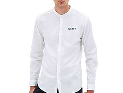 his QNET ME Oxford Shirt - Cotton White