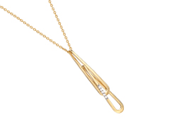 Golden Comets Diamond Pendant