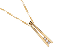 Trinity Diamond Gold Pendant