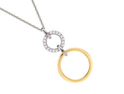 Sun & Earth Diamond Pendant